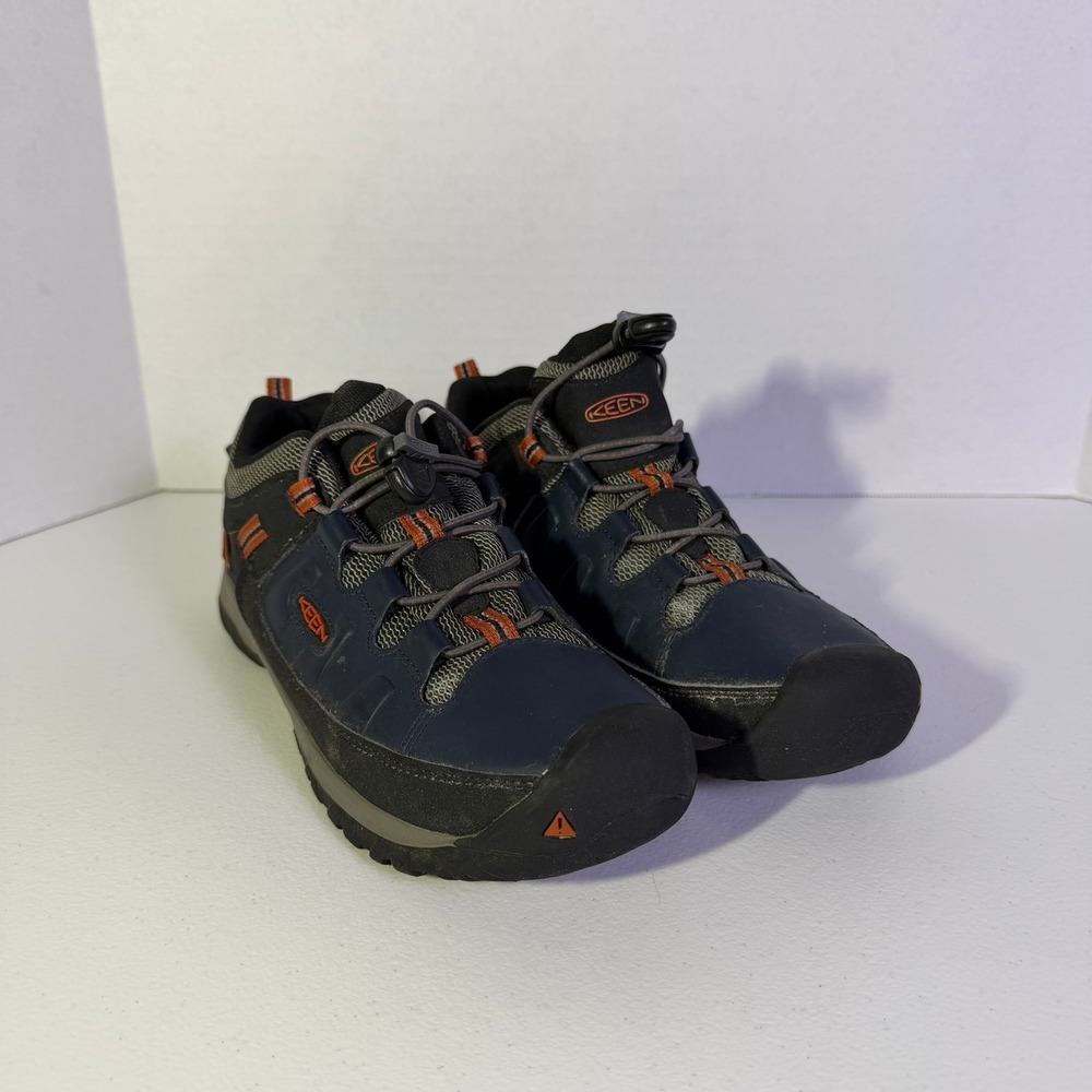 Keen Targhee Low Waterproof Hiking Shoes Navy Orange 1019829 Kids 5 / Womens 7